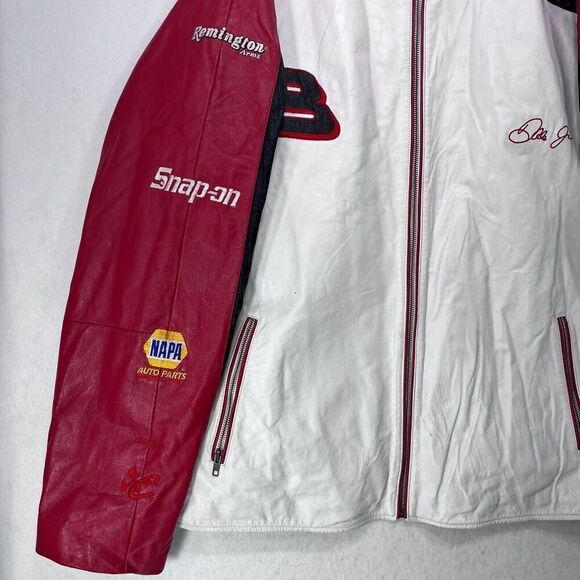 Nascar Dale Earnhardt Jr Jacket Men 2XL White Wilsons Leather Chase Authentics 8 - Picture 13 of 16